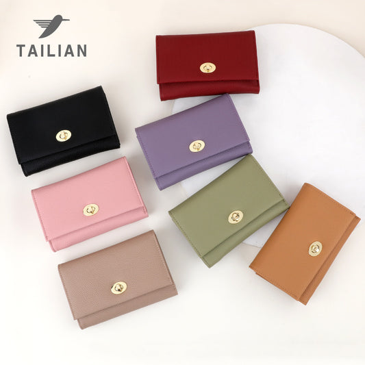 Women's Classic Pretty Short Premium Leather Ladies Wallets