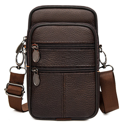 Charming Men's Genuine Leather Mobile Stall Phone Bags