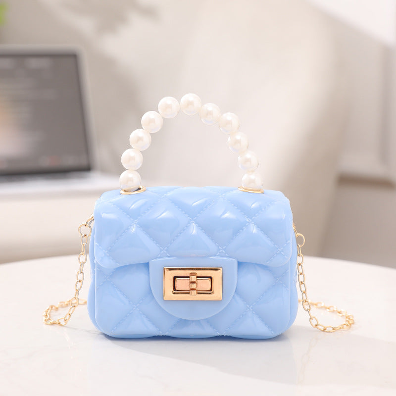 Elegant Jelly Cute Princess Style Pearl Crossbody Bags