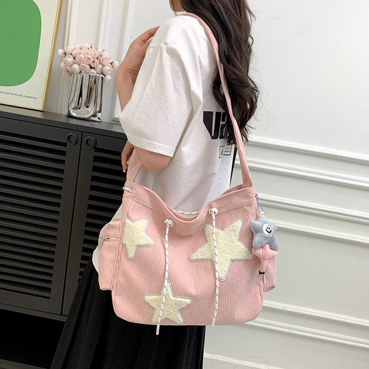 Women's Cute Five-pointed Star Tote College Crossbody Bags