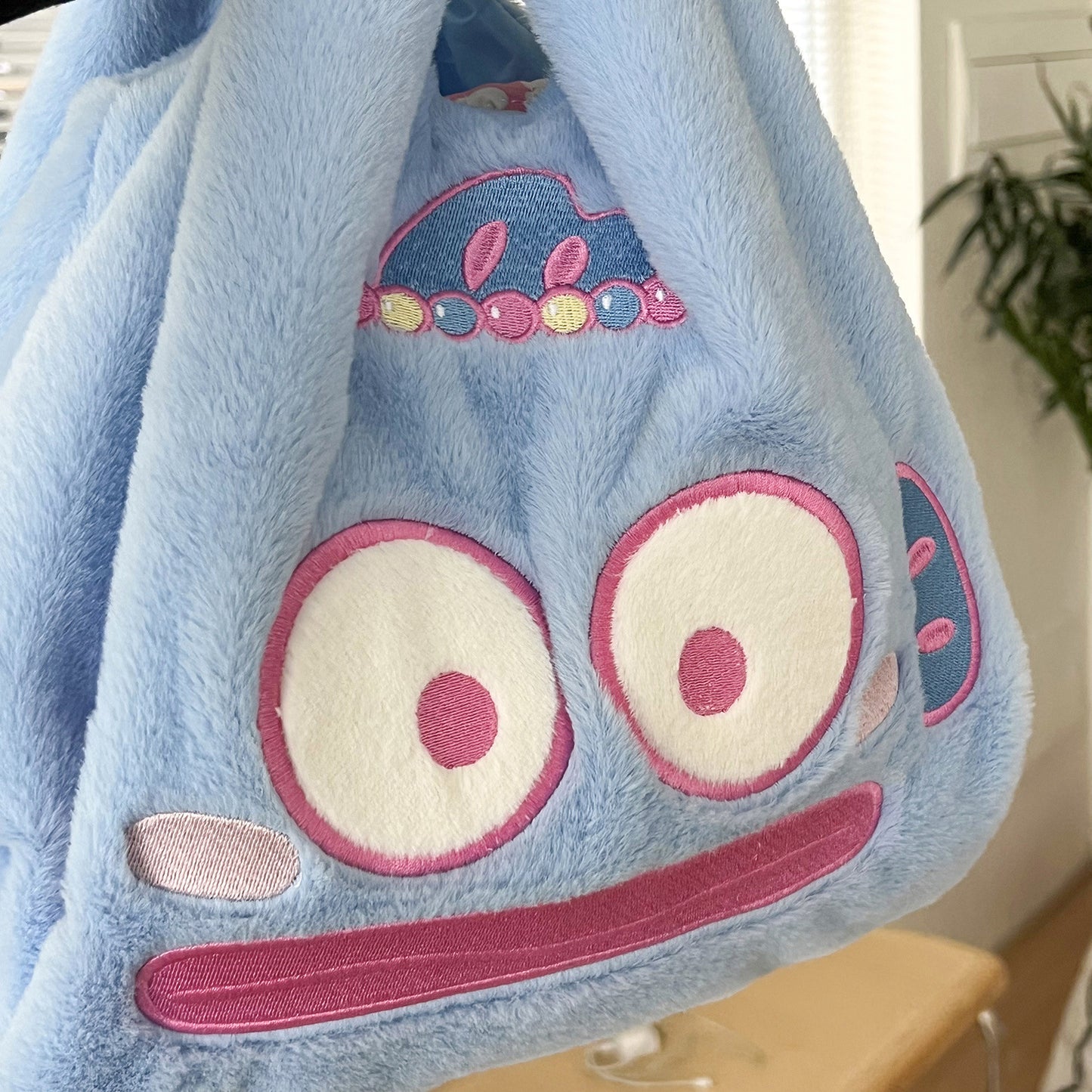 Sac à bandoulière en peluche en forme de poisson mignon et amusant