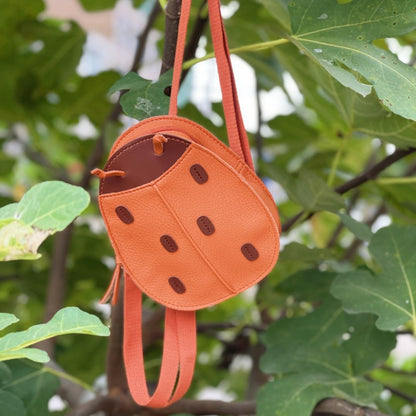 Porte-monnaie pour enfants en cuir souple à motif litchi