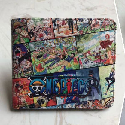 Anime One Piece Short Unisex Leather Ladies Wallets