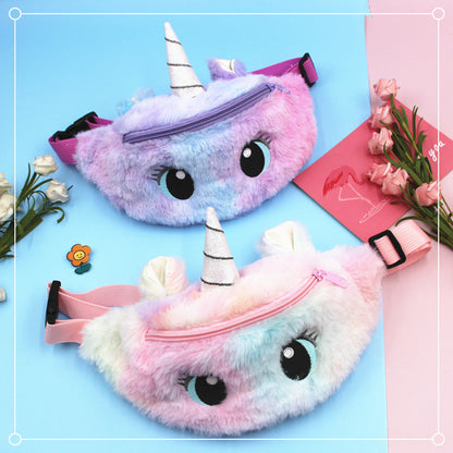 Unicorn Cartoon Plush Little Cute Big Waist Packs