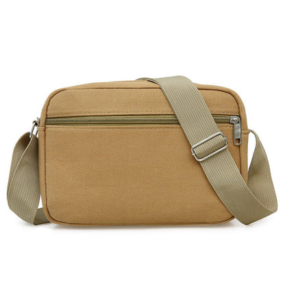 Men's Large Capacity Canvas Simple Leisure Stall Men's Messenger Bags