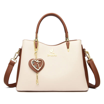 Women's Female Fashion Lady Contrast Color Handbags