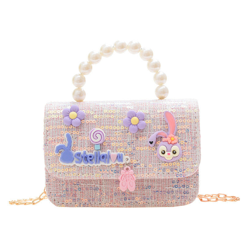 Children's Classic Style Summer Sequined Cartoon Cute Children's Shoulder Bags