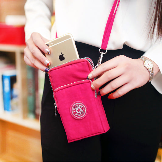 Mobile Female Halter Wrist Vertical Mini Phone Bags