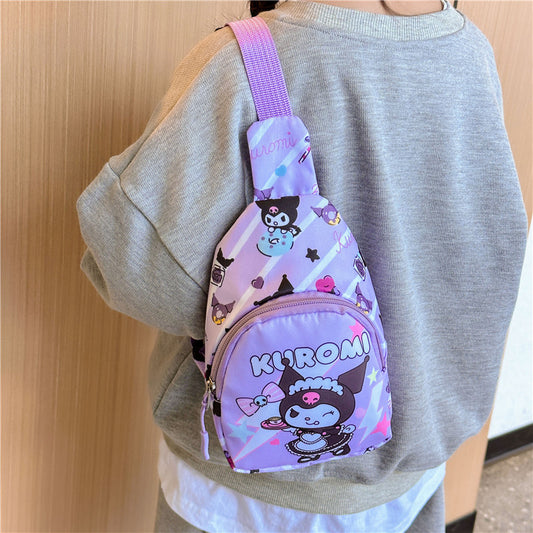 Sacs banane pour enfants en tissu de petite taille avec motif de princesse et dessin animé