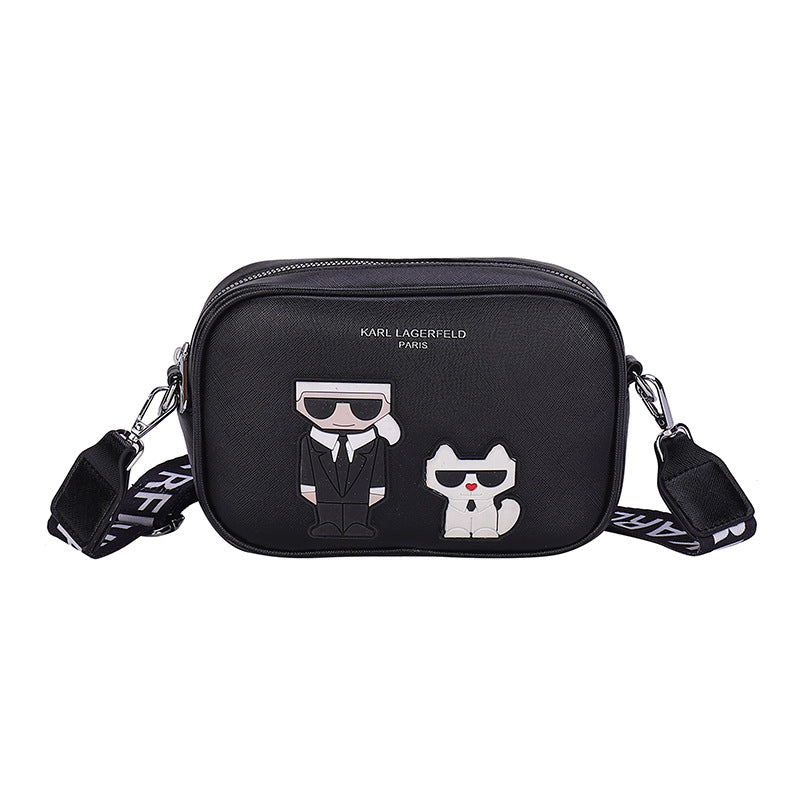 Women's Trendy Cartoon Wide Strap Simple Small Crossbody Bags