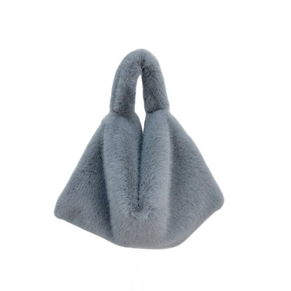 Soft Touch Furry Plush Hand High-grade Handbags