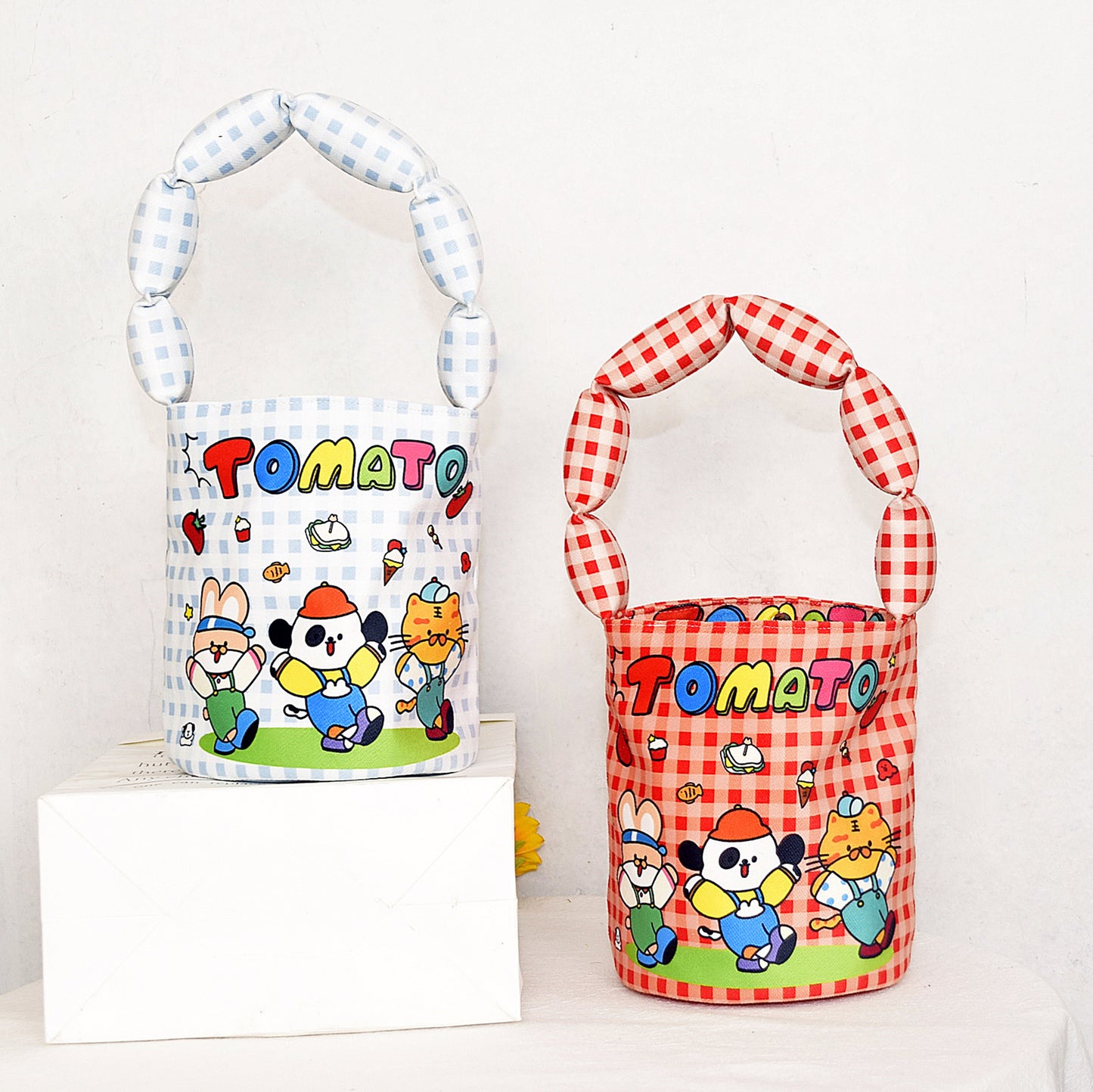 Versatile Illustration Cute Bucket Outing Mummy Handbags