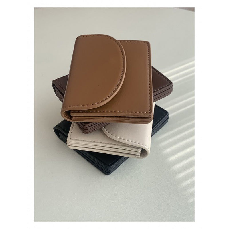 Classic Style Short Portable Compact Color Ladies Wallets