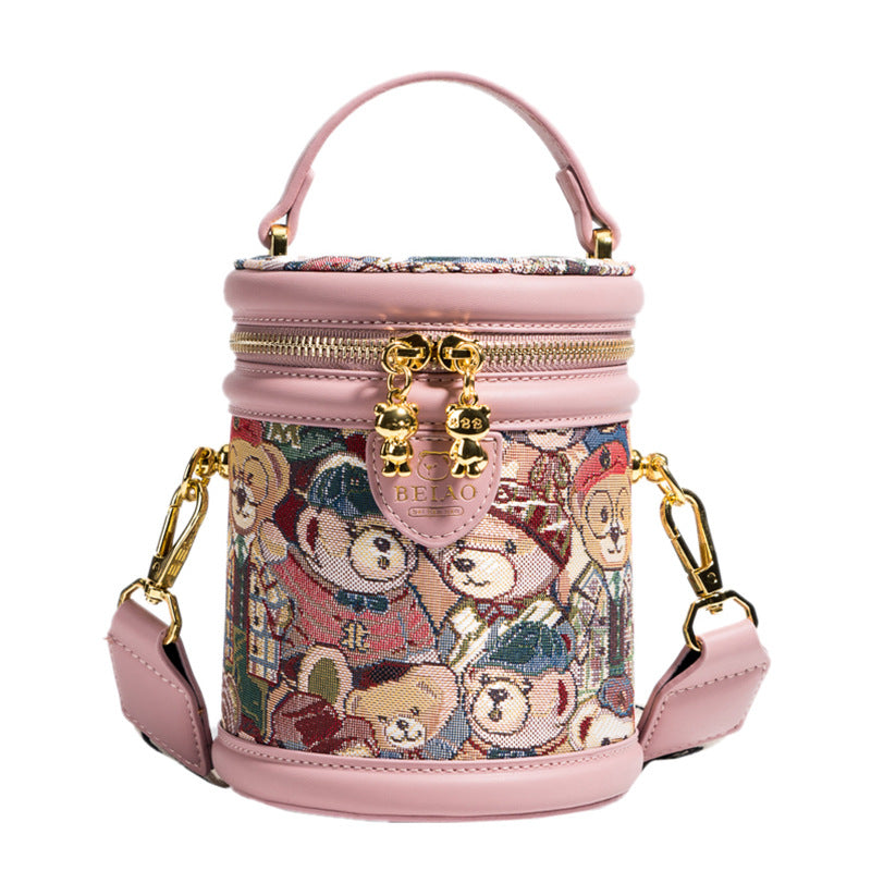 Women's Source Fashion Round Cute Bear Crossbody Bags