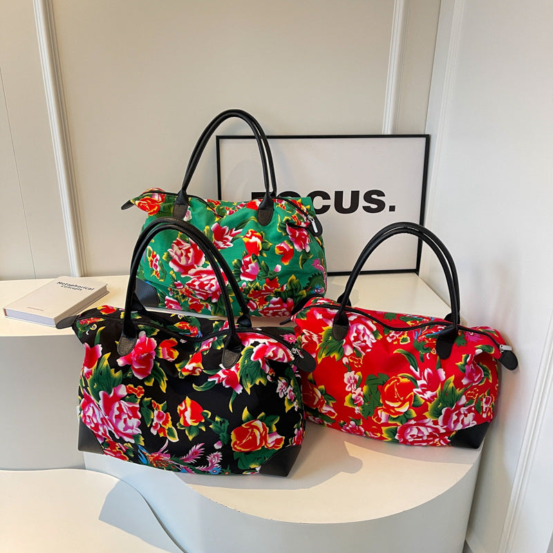 Sacs de mode personnalisés Big Flower pour femmes, hommes et nord-est