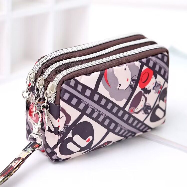 Women's Mobile Hand-held Mini Canvas Oxford Cloth Ladies Wallets