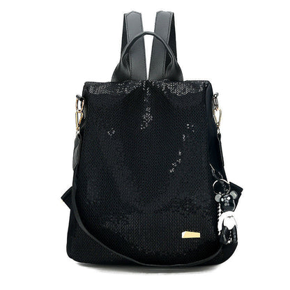 Women's Sequin Korean Oxford Cloth Large Capacity Backpacks