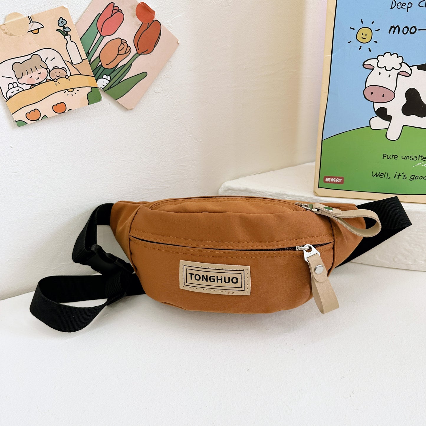 Children's Solid Color Small Going Out Play Children's Waist Packs