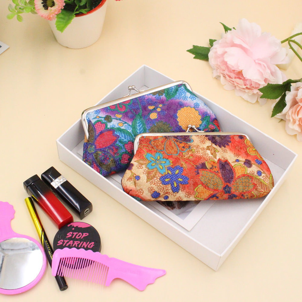 Women's Fashion Embroidery Long Fabric Clutch Ten Ladies Wallets