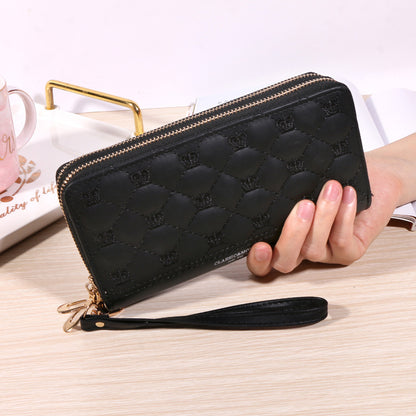 Women's Long Korean Style Simple Fashion Zipper Soft Ladies Wallets