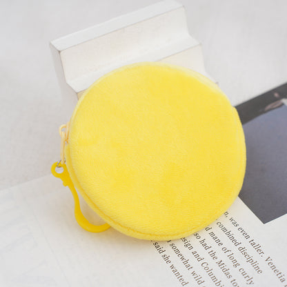 Women's & Children's & Creative Round Mini Plush Headset Children's Coin Purse