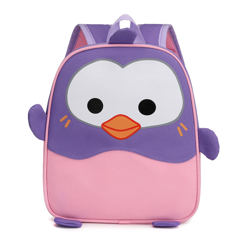 Sacs d'école maternelle imperméables en forme de pingouin mignon pour allégement du fardeau des enfants