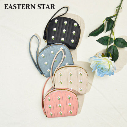 Autumn Female Fresh Floral Zipper Multifunctional Ladies Wallets