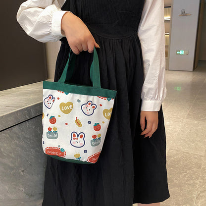 Boîte à lunch pour femme en forme de seau, sac à main de loisirs de classe