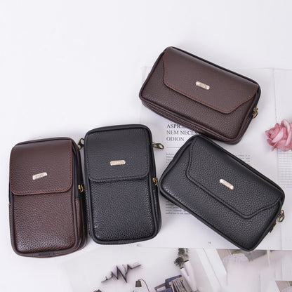 People Wear Horizontal Vertical Zipper Mobile Phone Bags