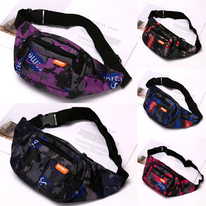 Men's Pattern Camouflage Solid Color Oxford Nylon Men's Waist Packs