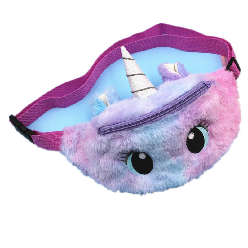 Unicorn Cartoon Plush Little Cute Big Waist Packs