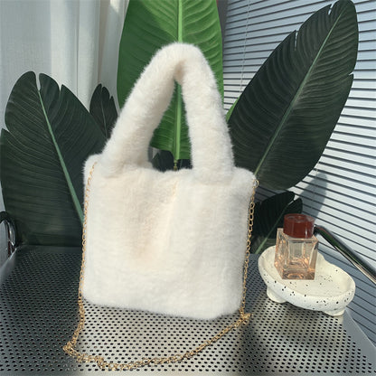 Women's Simple Plush One Fresh Korean Style Bags