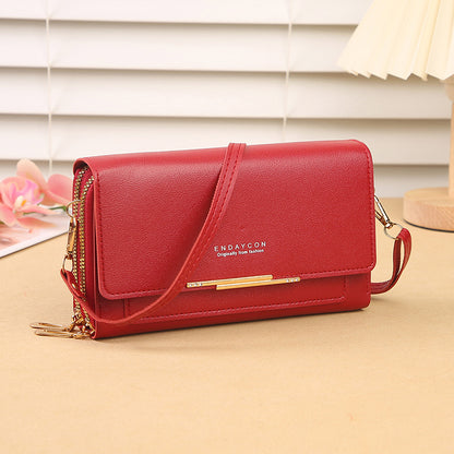 Women's Fashion New Korean Mid-length Clutch Phone Bags