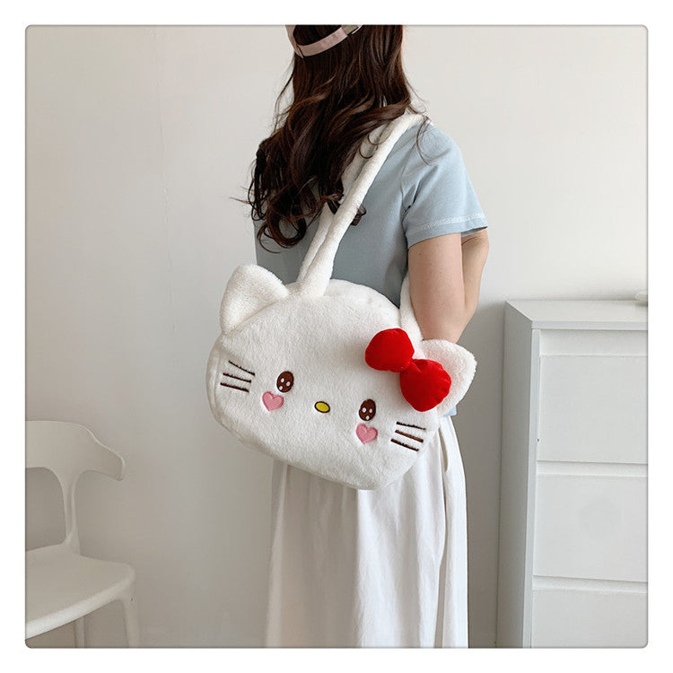 Cat Plush Cute Mobile Doll Birthday Crossbody Bags