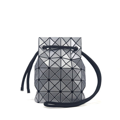 Women's Slouchy Drawstring Bucket Life Rhombus Crossbody Bags