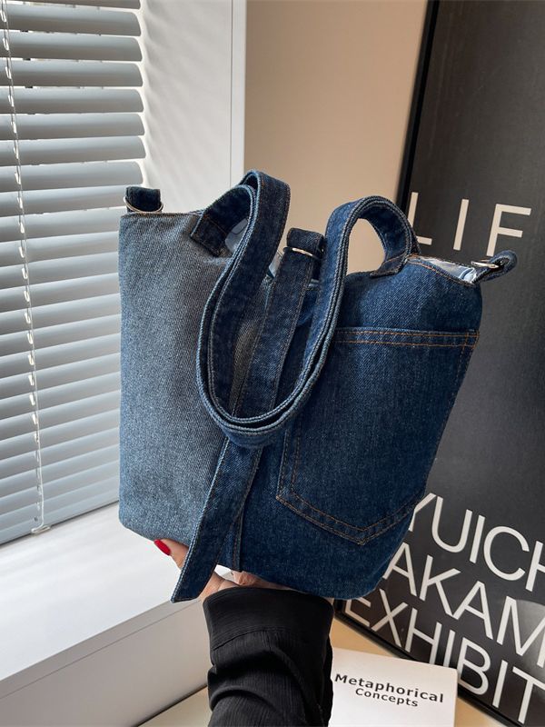 Petits sacs seau en jean pour femmes, sacs de mode de niche d'été