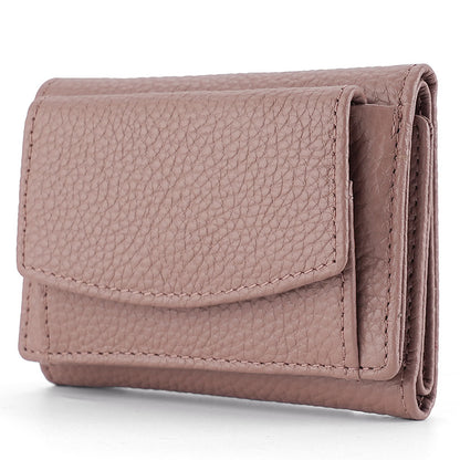 Glamorous Women's Graceful Cowhide Short Leather Ladies Wallets