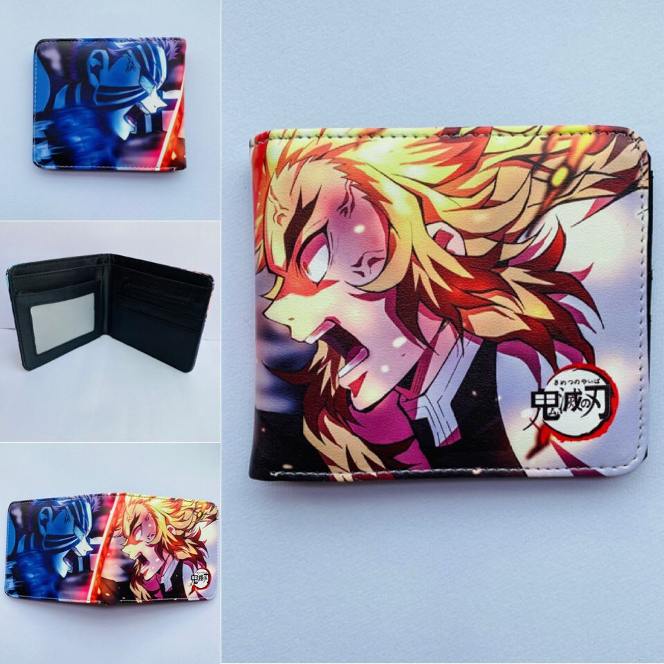 Anime Peripheral Ghost Blade Extinction Cartoon Printed Character Ladies Wallets