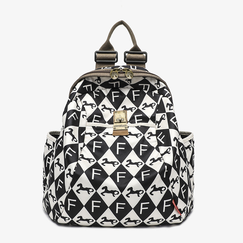 Capacity Ethnic Style Trendy Printed Fashionable Backpacks