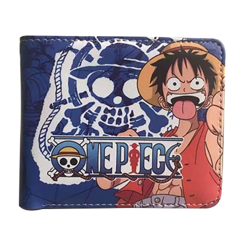 Anime One Piece Short Unisex Leather Ladies Wallets