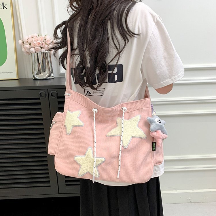 Women's Cute Five-pointed Star Tote College Crossbody Bags