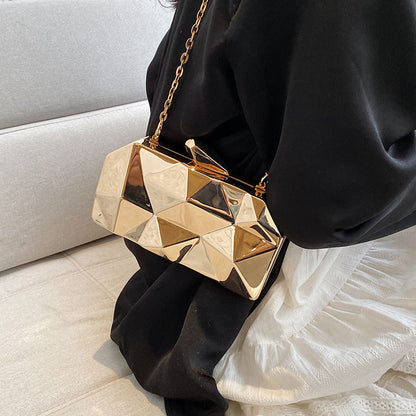 Acrylic Western Style Water Cube Clutch Bags