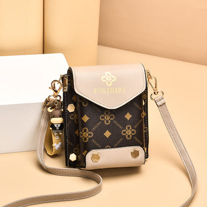 Women's Mobile Small Fashion Cow Pendant Crossbody Bags