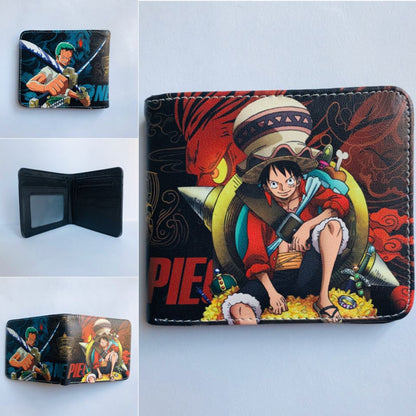 Anime One Piece Short Unisex Leather Ladies Wallets