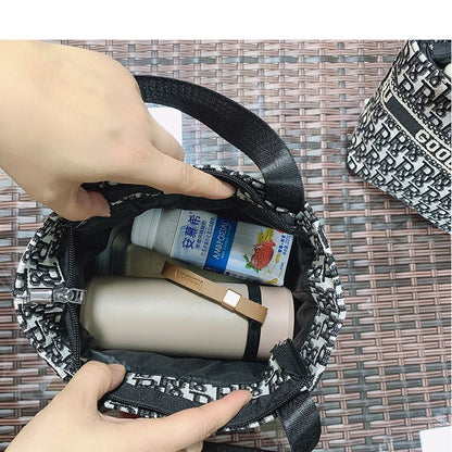 Women's Korean Style Portable Wash Mummy Lunch Handbags