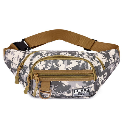 Camouflage Field Fashion Trendy Running Cycling Men's Waist Packs