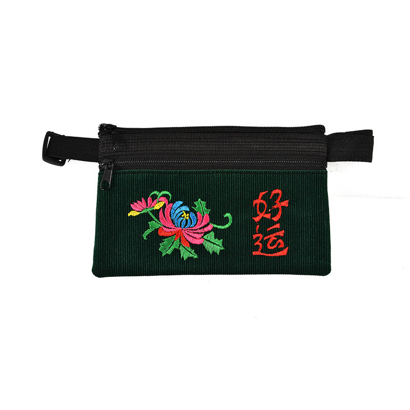 Women's Stylish Ethnic Style Embroidered Mobile Crossbody Bags