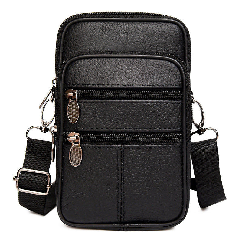 Charming Men's Genuine Leather Mobile Stall Phone Bags