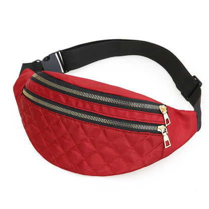 Women's Elegant Comfortable Korean Fashion Rhombus Waist Packs