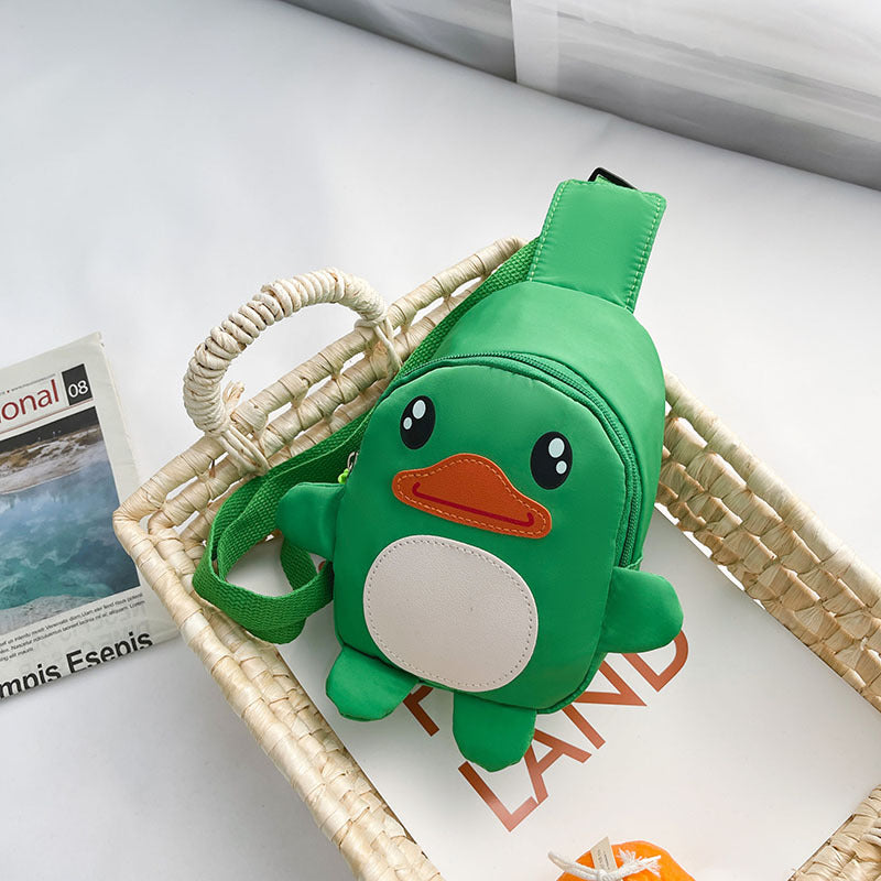 Children's Little Duck Cartoon Cute Spring Gift Children's Waist Packs